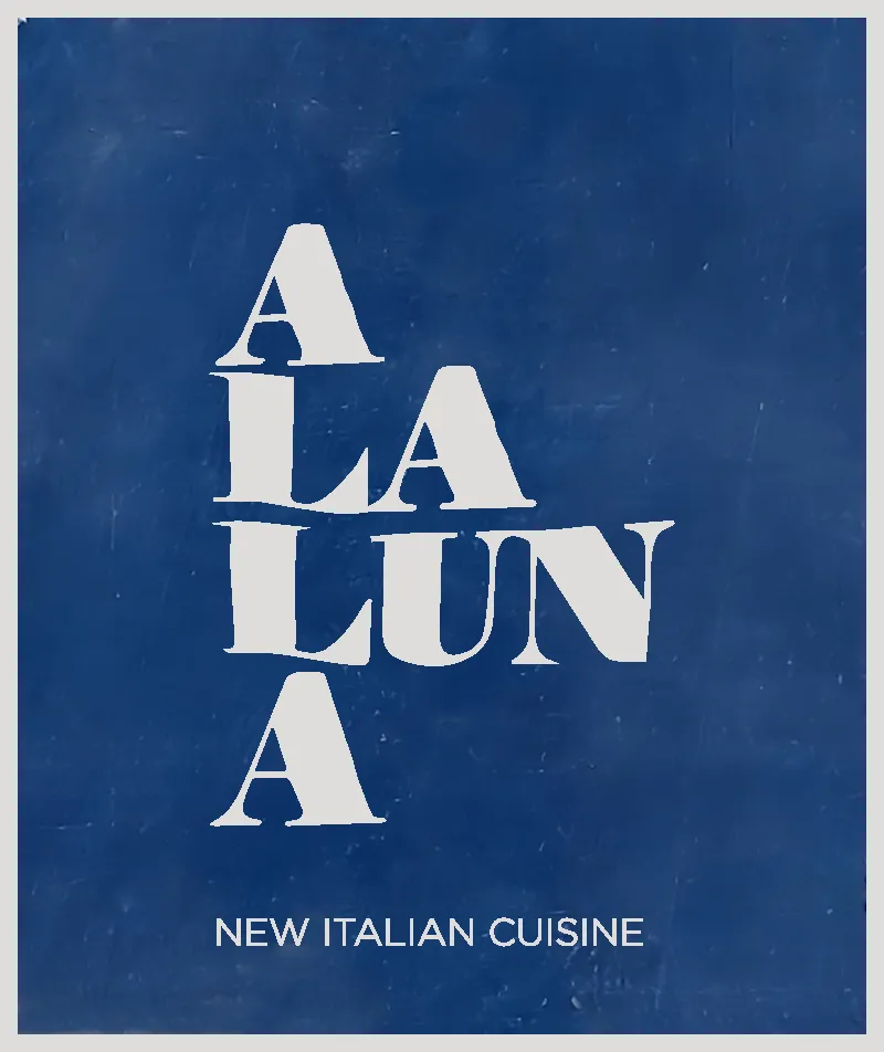 Alaluna logo. New Italian Cuisine, dry aged fish New York